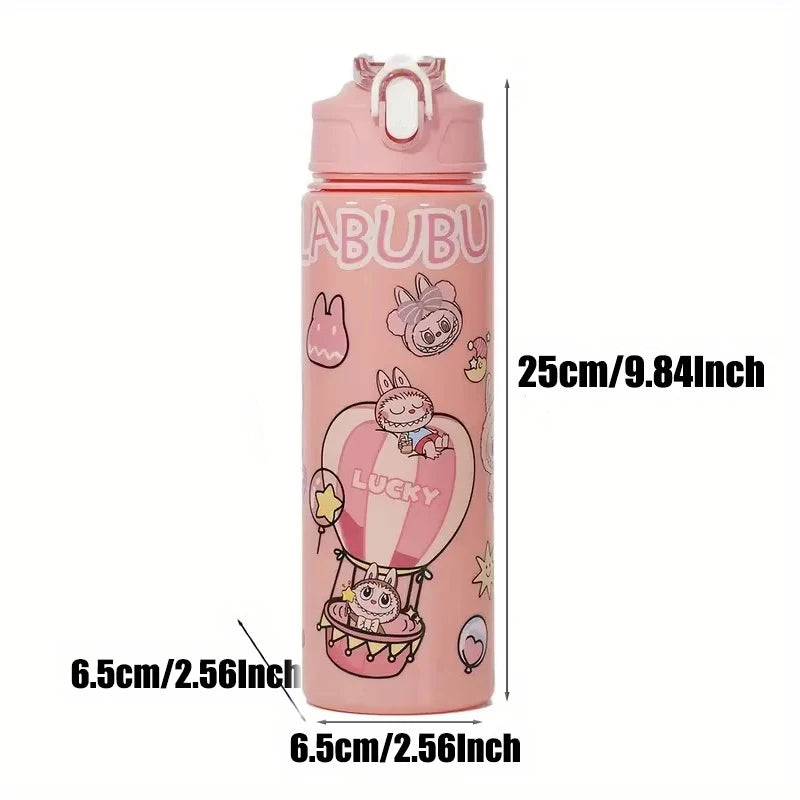 🚰✨ Botella Labubu Kawaii 750ml - ¡Diversión + Hidratación! 💦🎀