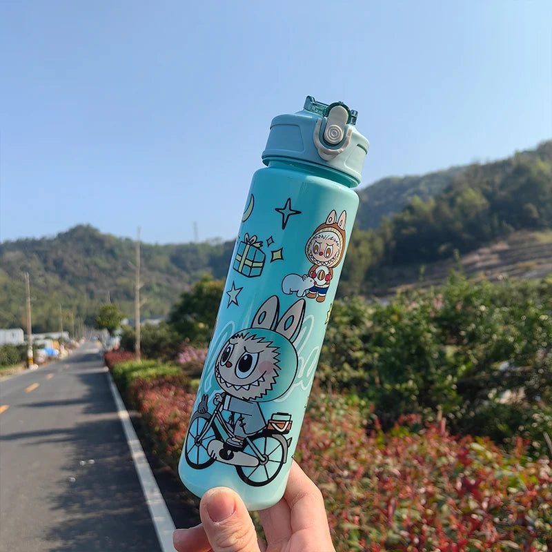 🚰✨ Botella Labubu Kawaii 750ml - ¡Diversión + Hidratación! 💦🎀