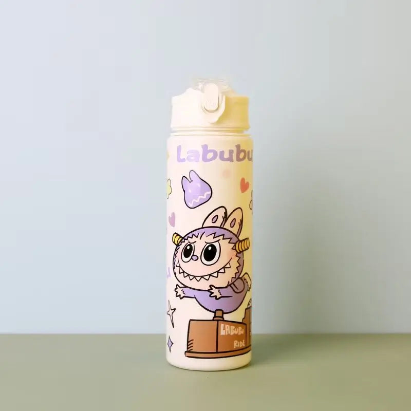 🚰✨ Botella Labubu Kawaii 750ml - ¡Diversión + Hidratación! 💦🎀