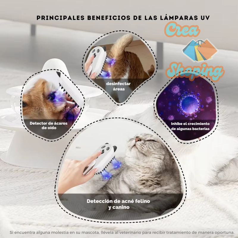 PetClean UV™ - Cepillo Mascotas