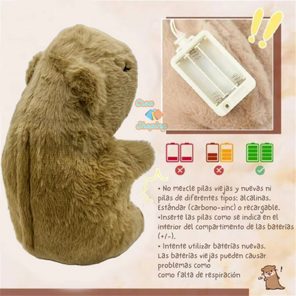 Capybara Peluche de Respiración – Suavidad, Respiración y Relajación 🌿💤