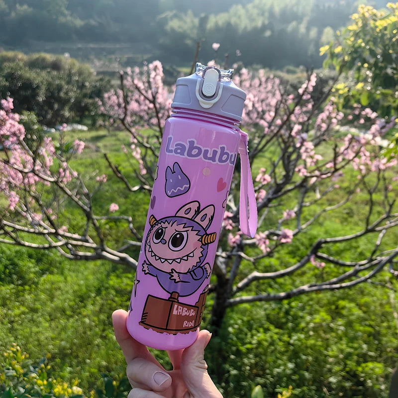 🚰✨ Botella Labubu Kawaii 750ml - ¡Diversión + Hidratación! 💦🎀
