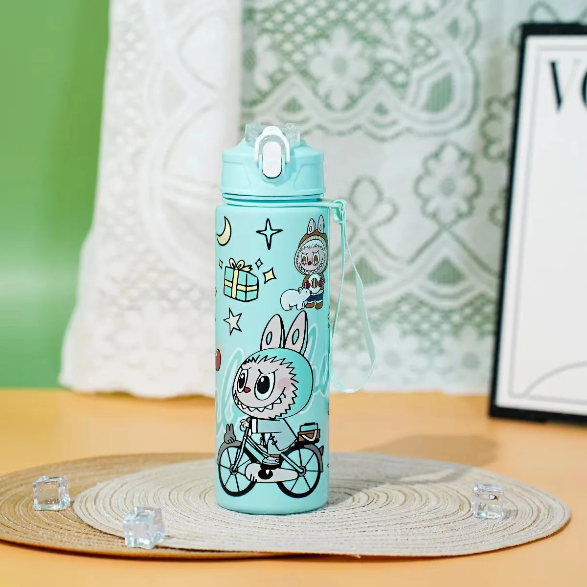 🚰✨ Botella Labubu Kawaii 750ml - ¡Diversión + Hidratación! 💦🎀