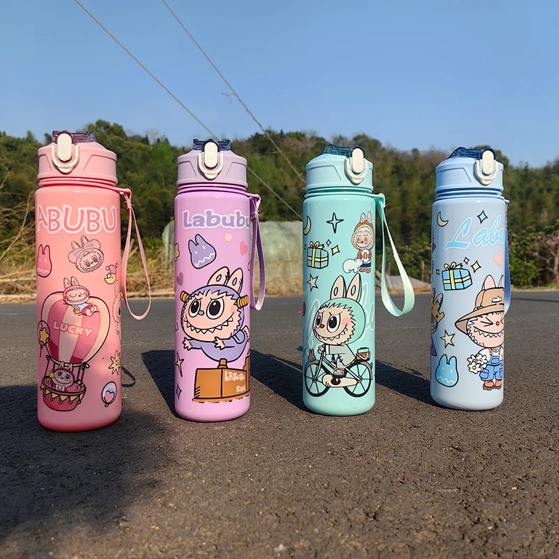 🚰✨ Botella Labubu Kawaii 750ml - ¡Diversión + Hidratación! 💦🎀
