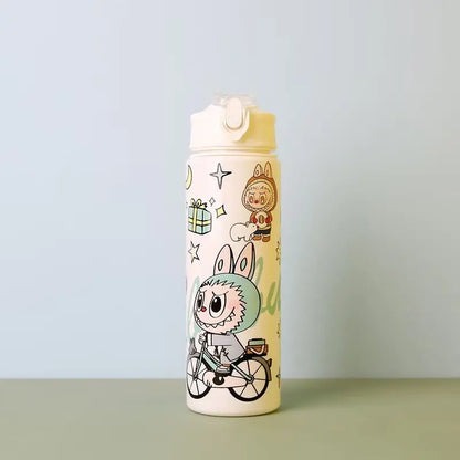 🚰✨ Botella Labubu Kawaii 750ml - ¡Diversión + Hidratación! 💦🎀