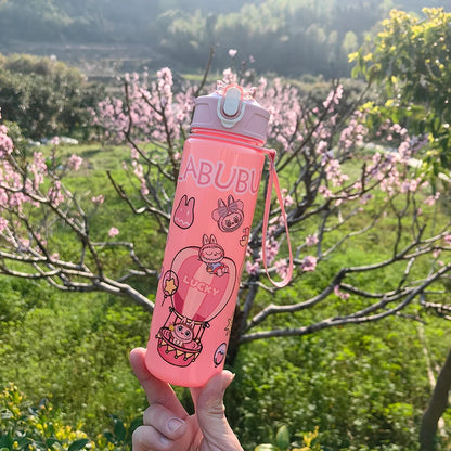 🚰✨ Botella Labubu Kawaii 750ml - ¡Diversión + Hidratación! 💦🎀