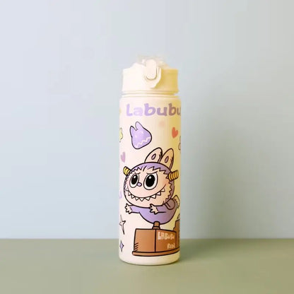 🚰✨ Botella Labubu Kawaii 750ml - ¡Diversión + Hidratación! 💦🎀